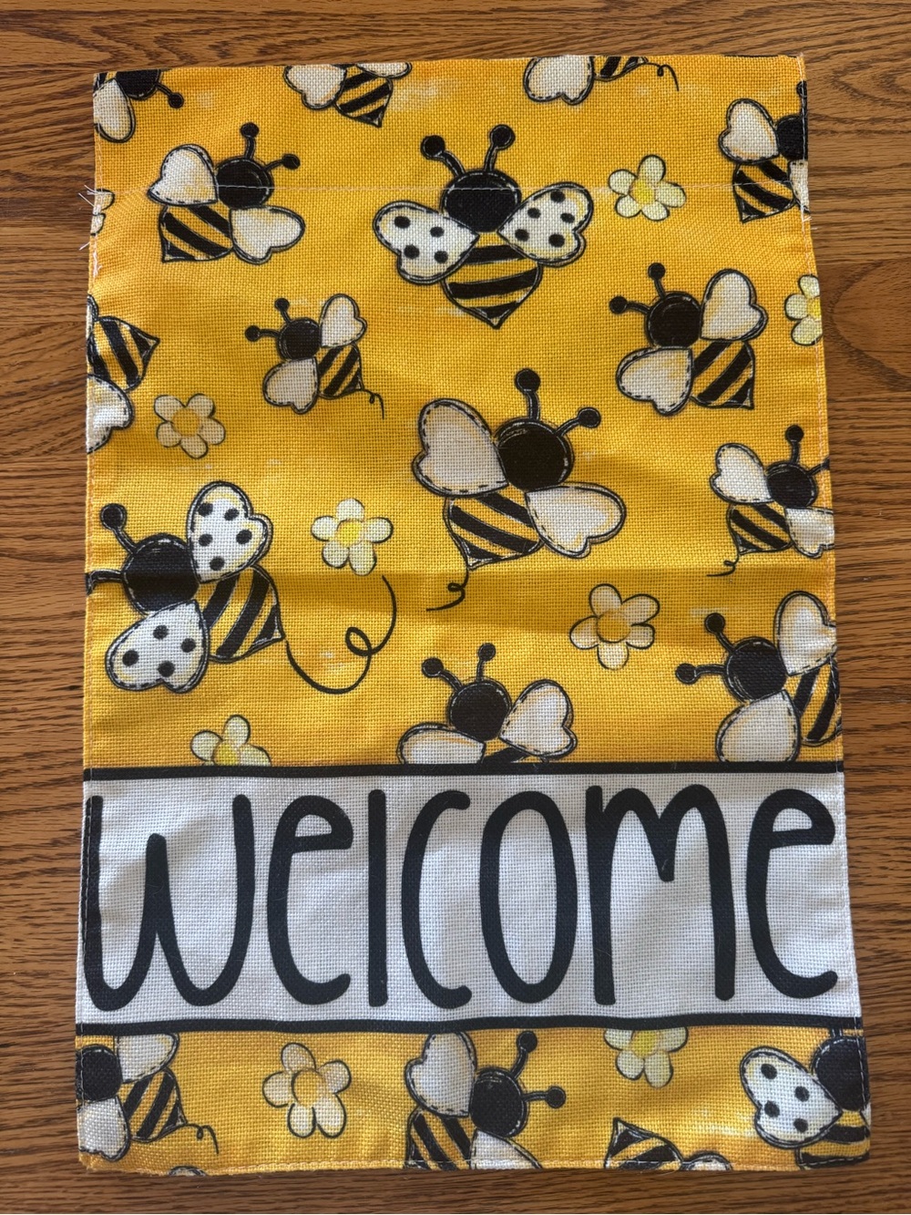 Cute Welcome banner with bees